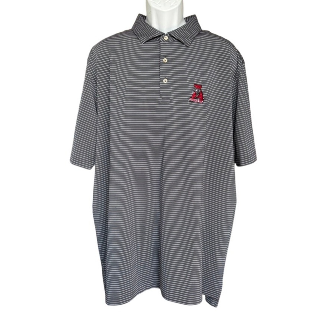 Peter Millar Summer Comfort Polo Sz XXL University Alabama Crimson‎ Tide Big Al